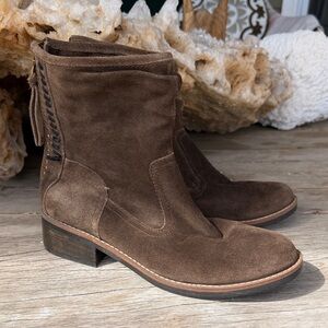 Lucca Lane Brown Suede Ankle Boots
